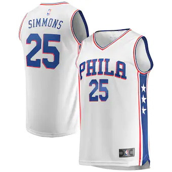 youth fanatics branded ben simmons white philadelphia 76ers-354